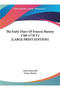 Early Diary of Frances Burney 1768-1778 V1