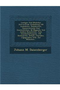 Lustiger Und N Tzlicher Zeitvertreib