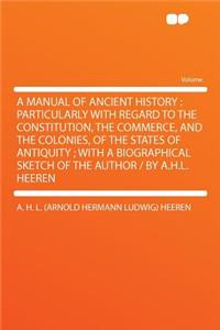 A Manual of Ancient History