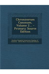 Chronicorum Canonum, Volume 2...