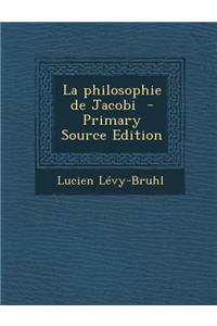 La Philosophie de Jacobi - Primary Source Edition
