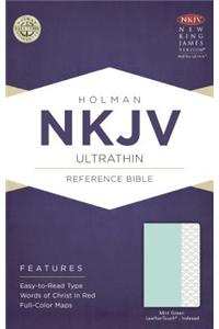 NKJV Ultrathin Reference Bible, Mint Green LeatherTouch, Indexed