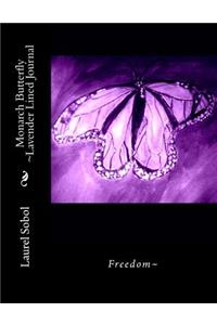Monarch Butterfly Lavender Lined Journal
