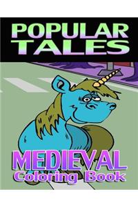 Popular Tales & Medieval Coloring Book