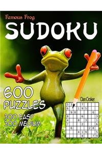 Famous Frog Sudoku 600 Puzzles, 300 Easy and 300 Medium