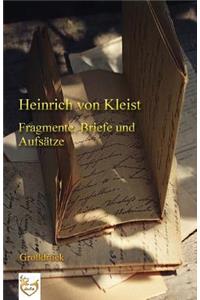 Fragmente, Briefe und Aufsätze (Großdruck)