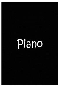Piano - Personalized Journal / Notebook / Collectible / Blank Lined Pages