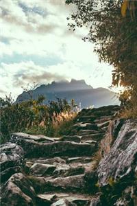 Hiking Up Rough Stone Steps in the Mountains Journal