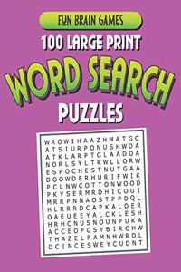 100 Large Print Word Search Puzzles