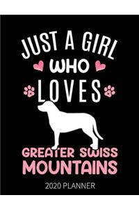 Just A Girl Who Loves Greater Swiss Mountains 2020 Planner