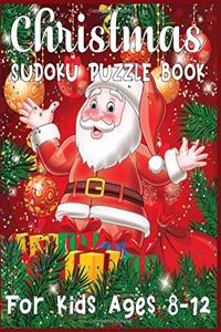 Christmas Sudoku Puzzle Book For Kids ages 8-12