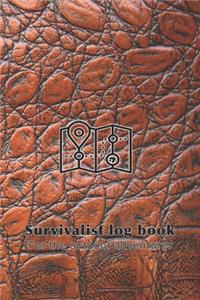 Survivalist log book for the outdoor adventurer