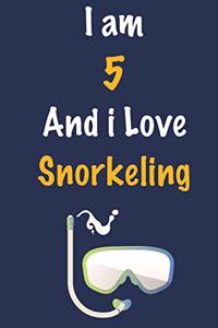 I am 5 And i Love Snorkeling