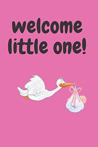 welcome little one!: 6x9 journal for welcoming a new baby boy or girl gift to celebrate new baby