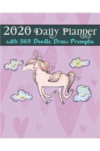 2020 Daily Planner with 365 Doodle Draw Prompts