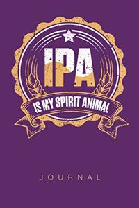 IPA Is My Spirit Animal Journal