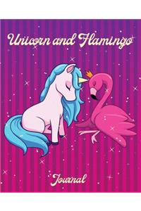 Unicorn and Flamingo Journal
