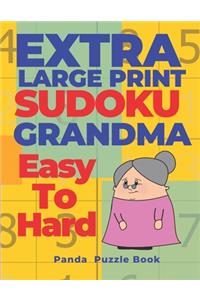 Extra Large Print Sudoku Grandma Easy To Hard