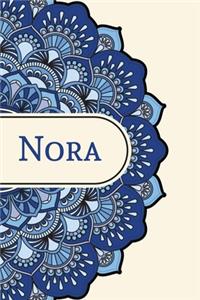 Mandala Notebook with Personalized Monogram Nora