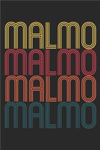 Vintage Malmo Notebook - Retro Swede Journal - Swede Gift - Sweden Diary