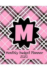 Monthly Budget Planner 2020