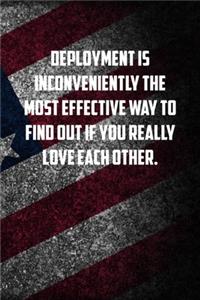 Deployment is inconveniently the most effective way to find out if you really love each other