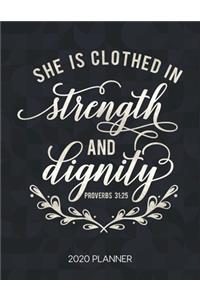 She Is Clothed In Strength And Dignity Proverbs 31