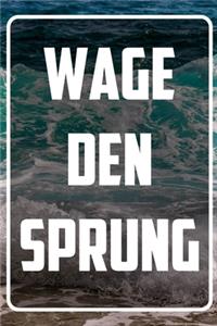 Wage den Sprung