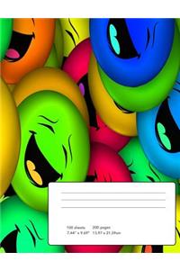 Laughing Faces Composition Notebook