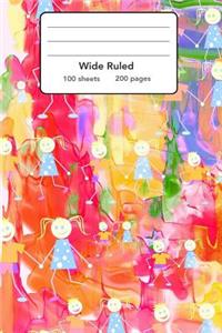 Wide Ruled Composition Notebook 6