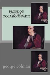 Prose on several occasions part3
