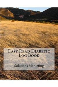 Easy Read Diabetic Log Book