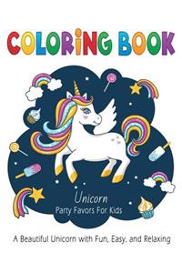 Unicorn Coloring Book Party Favors for Kids