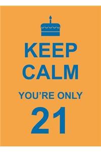 Keep Calm You're Only 21