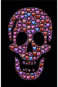 Heart Skull Emoji Notebook