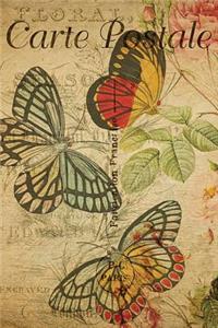 Carte Postale - Butterflies - Paris - Journal - 6 X 9 150 Lined Pages