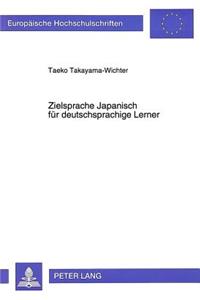 Zielsprache Japanisch Fuer Deutschsprachige Lerner