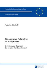 operative Fallanalyse im Strafprozess