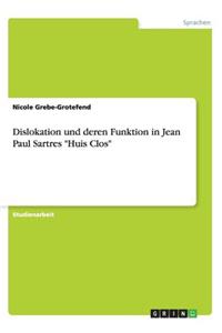 Dislokation und deren Funktion in Jean Paul Sartres 