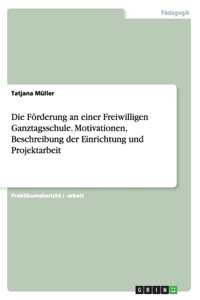 Die Förderung an einer Freiwilligen Ganztagsschule. Motivationen, Beschreibung der Einrichtung und Projektarbeit