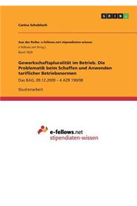 Gewerkschaftspluralität im Betrieb. Die Problematik beim Schaffen und Anwenden tariflicher Betriebsnormen: Das BAG, 09.12.2009 - 4 AZR 190/08