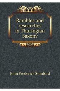 Rambles and researches in Thuringian Saxony