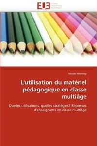 L'Utilisation Du Mat�riel P�dagogique En Classe Multi�ge