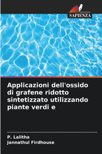 Applicazioni dell'ossido di grafene ridotto sintetizzato utilizzando piante verdi e