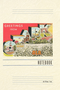 Vintage Lined Notebook Greetings from Ozark