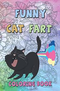 Funny Cat Fart Coloring Book