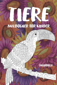Malbücher für Kinder - Mandala - Tiere
