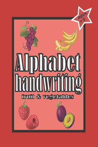 Alphabet handwriting fruit & vegetables