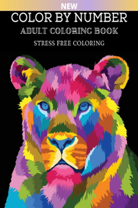 Color By Number Adult Coloring Book Stress Free Coloring