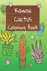 Kawaii Cactus Coloring Book